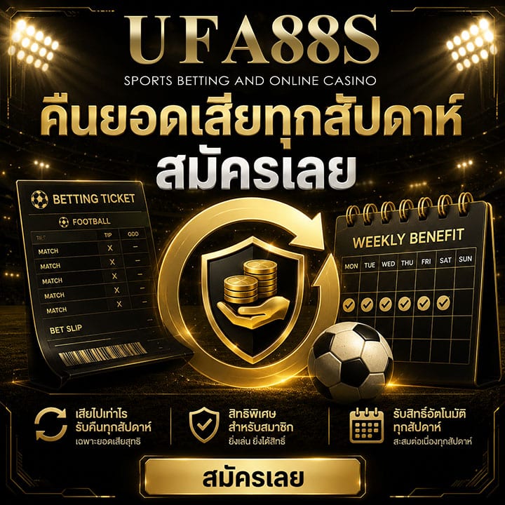 คืนยอดเสียทุกสัปดาห์ สมัครเลย